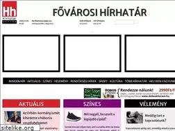 Sites similar to fovarosi-hirhatar.hu