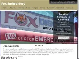 Sites similar to foxembroidery.com