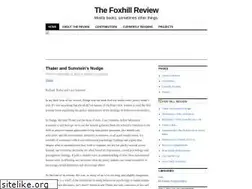 Sites similar to foxhillreview.wordpress.com