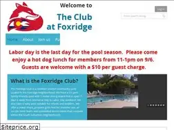 Sites similar to foxridgeclub.com