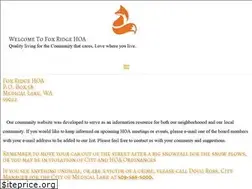 Sites similar to foxridgehoa.org