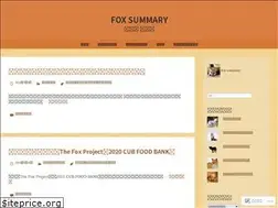Sites similar to foxsummary.wordpress.com