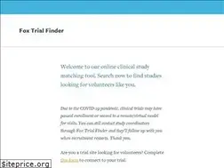 Sites similar to foxtrialfinder.michaeljfox.org