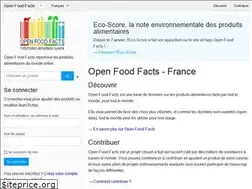 Sites similar to fr.openfoodfacts.org