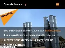 Sites similar to fr.sputniknews.com