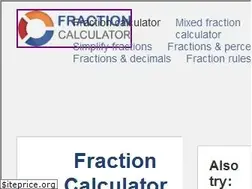 Sites similar to fractioncalculator.com