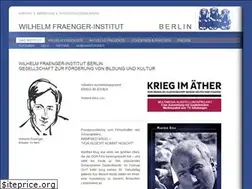 Sites similar to fraengerinstitut.de