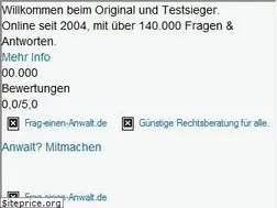 Sites similar to frag-einen-anwalt.de