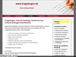 Sites similar to fragebogen.de