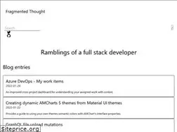Sites similar to fragmentedthought.com