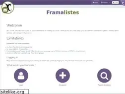 Sites similar to framalistes.org