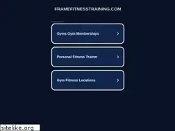 Sites similar to framefitnesstraining.com