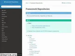 Sites similar to frameworks.readthedocs.io