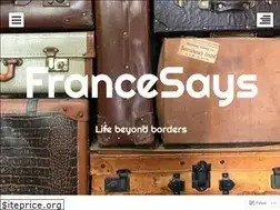 Sites similar to francesays.com