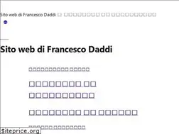 Sites similar to francescodaddi.it