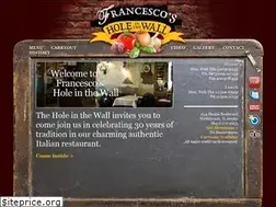 Sites similar to francescosholeinthewall.com