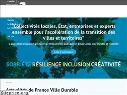 Sites similar to francevilledurable.fr