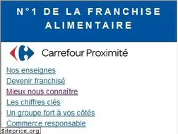 Sites similar to franchise-proximite.carrefour.com