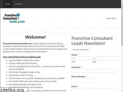 Sites similar to franchiseconsultantleads.com