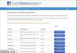 Sites similar to franchisedisclosuredocuments.net