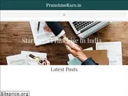 Sites similar to franchisekaro.in