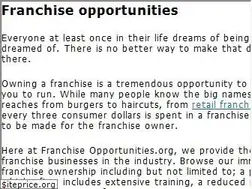 Sites similar to franchiseopportunities.org