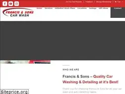 Sites similar to francisandsonscarwash.com