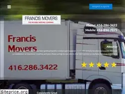 Sites similar to francismovers.com