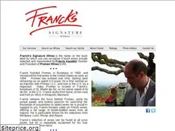 Sites similar to franckssignaturewines.com