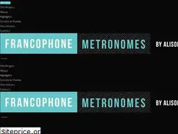 Sites similar to francophonemetronomes.com