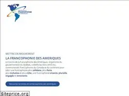 Sites similar to francophoniedesameriques.com