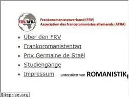 Sites similar to francoromanistes.de
