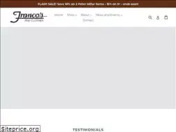 Sites similar to francos.com