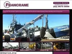 Sites similar to francrane.com.au