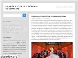 Sites similar to franka-potente.de