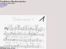 Sites similar to frankfurter-beschwerdechor.de