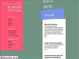 Sites similar to frankfurter-buergerstiftung.de