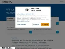 Sites similar to franklintempleton.de