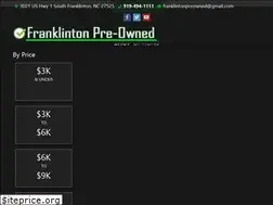 Sites similar to franklintonpreowned.com