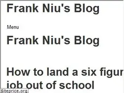 Sites similar to frankniu.com
