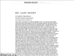 Sites similar to frankocean.tumblr.com
