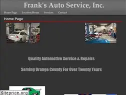 Sites similar to franksautoserviceinc.com