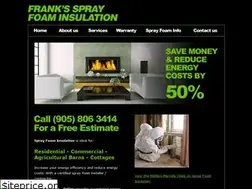 Sites similar to frankssprayfoaminsulation.com