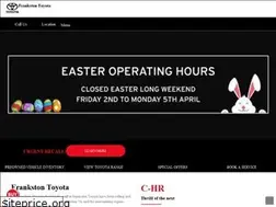 Sites similar to frankstontoyota.com.au