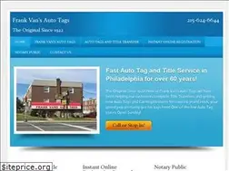 Sites similar to frankvansautotags.com