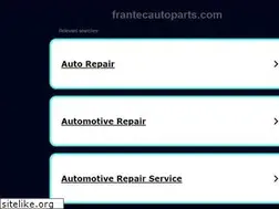 Sites similar to frantecautoparts.com