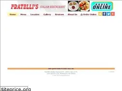Sites similar to fratellisitalianburlington.com
