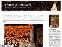 Sites similar to fratresinunum.com
