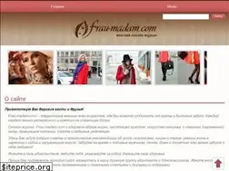 Sites similar to frau-madam.com
