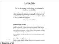 Sites similar to fredrikohlin.com